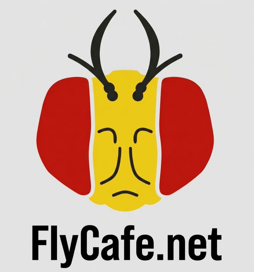FlyCafe logo — boutique wingless fruit fly culture breeder, Jacksonville FL